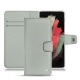 Housse cuir Samsung Galaxy S21 Ultra - Gris ( Nappa - Pantone W428C ) 