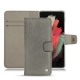 Samsung Galaxy S21 Ultra leather case - Acier vintage ( Pantone 403C ) 
