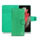 Samsung Galaxy S21 Ultra leather case - Menthe vintage ( Pantone 562C ) 