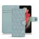 Funda de piel Samsung Galaxy S21 Ultra - Bleu ciel - Couture ( Nappa - Pantone 277C ) 