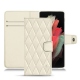 Capa em pele Samsung Galaxy S21 Ultra - Blanc - Couture ( Bologna - White ) 