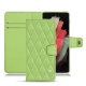硬质真皮保护套 Samsung Galaxy S21 Ultra - Vert olive - Couture ( Nappa - Pantone 578U ) 