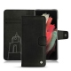 Housse cuir Samsung Galaxy S21 Ultra - Negre poudro