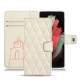 Custodia in pelle Samsung Galaxy S21 Ultra - Blanc escumo - Couture