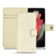 Capa em pele Samsung Galaxy S21 Ultra - Crocodile milk