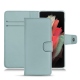 Samsung Galaxy S21 Ultra leather case - Bleu Ciel PU