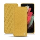 Capa em pele Samsung Galaxy S21 Ultra - Mimosa ( Pantone 141C ) 
