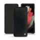 Housse cuir Samsung Galaxy S21 Ultra - Dark vintage ( Roughtcut - Black#5256 ) 