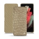 Capa em pele Samsung Galaxy S21 Ultra - Autruche desert