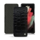Capa em pele Samsung Galaxy S21 Ultra - Crocodile nero