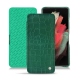Capa em pele Samsung Galaxy S21 Ultra - Crocodile pino