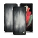 Housse cuir Samsung Galaxy S21 Ultra - Gris Patine