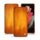 Housse cuir Samsung Galaxy S21 Ultra - Orange Patine