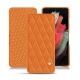 Samsung Galaxy S21 Ultra leather case - Orange - Couture ( Nappa - Pantone 1495U ) 