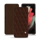 Samsung Galaxy S21 Ultra leather case - Châtaigne - Couture ( Pantone 476C ) 