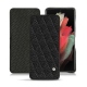 Funda de piel Samsung Galaxy S21 Ultra - Ebène - Couture ( Sleek P C12 - Black ) 