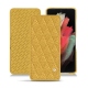 Capa em pele Samsung Galaxy S21 Ultra - Mimosa - Couture ( Pantone 141C ) 