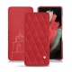 Capa em pele Samsung Galaxy S21 Ultra - Rouge troupelenc - Couture