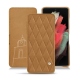 Housse cuir Samsung Galaxy S21 Ultra - Castan esparciate - Couture