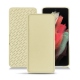 Lederschutzhülle Samsung Galaxy S21 Ultra - Beige PU