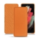 Custodia in pelle Samsung Galaxy S21 Ultra - Orange PU