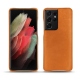 Custodia in pelle Samsung Galaxy S21 Ultra - Mandarine vintage ( Pantone 165C ) 