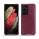 Funda de piel Samsung Galaxy S21 Ultra - Prune vintage ( Pantone 512C ) 
