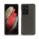 Lederschutzhülle Samsung Galaxy S21 Ultra - Anthracite ( Pantone 424C ) 
