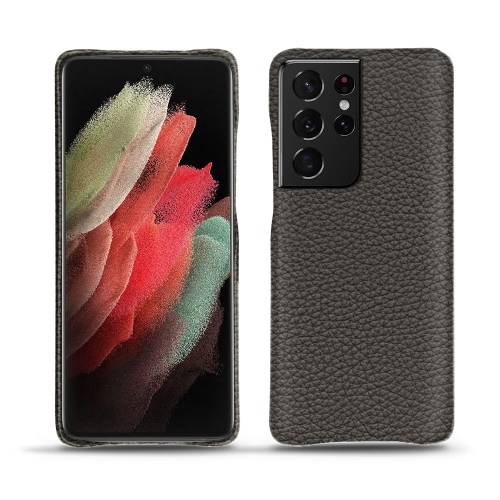 Funda de cuero Samsung Galaxy S21 Ultra PremiumAnthracite ( Pantone #41403c ) 