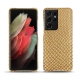 硬质真皮保护套 Samsung Galaxy S21 Ultra - Serpent sabbia