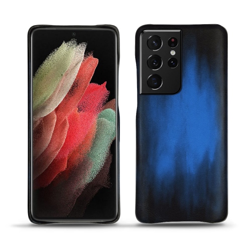 Custodia in pelle Samsung Galaxy S21 Ultra PremiumBleu Patine