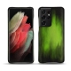 Lederschutzhülle Samsung Galaxy S21 Ultra - Vert Patine