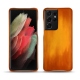 Capa em pele Samsung Galaxy S21 Ultra - Orange Patine