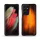 Lederschutzhülle Samsung Galaxy S21 Ultra - Fauve Patine
