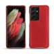 Samsung Galaxy S21 Ultra leather cover - Rouge troupelenc