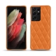 硬质真皮保护套 Samsung Galaxy S21 Ultra - Orange - Couture ( Nappa - Pantone 1495U ) 