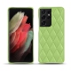 Custodia in pelle Samsung Galaxy S21 Ultra - Vert olive - Couture ( Nappa - Pantone 578U ) 
