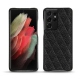 Capa em pele Samsung Galaxy S21 Ultra - Ebène - Couture ( Sleek P C12 - Black ) 
