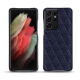 Coque cuir Samsung Galaxy S21 Ultra - Cobalt - Couture ( Pantone 2766C ) 