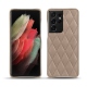 硬质真皮保护套 Samsung Galaxy S21 Ultra - Taupe vintage - Couture