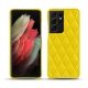 硬质真皮保护套 Samsung Galaxy S21 Ultra - Jaune fluo - Couture