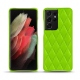 硬质真皮保护套 Samsung Galaxy S21 Ultra - Vert fluo - Couture
