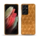 Funda de piel Samsung Galaxy S21 Ultra - Or Maïa - Couture