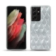 Capa em pele Samsung Galaxy S21 Ultra - Platinium - Couture