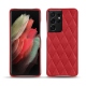 硬质真皮保护套 Samsung Galaxy S21 Ultra - Rouge troupelenc - Couture