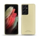Custodia in pelle Samsung Galaxy S21 Ultra - Beige PU