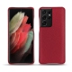 Capa em pele Samsung Galaxy S21 Ultra - Rouge passion
