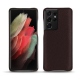 硬质真皮保护套 Samsung Galaxy S21 Ultra - Marron envoûtant