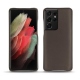 Custodia in pelle Samsung Galaxy S21 Ultra - Gris Veggie