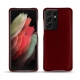 Samsung Galaxy S21 Ultra leather cover - Rouge Veggie